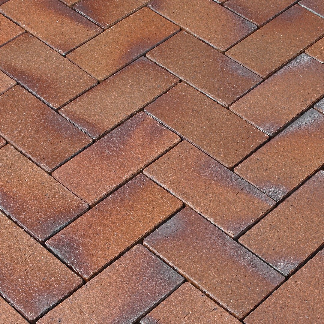 Penter Riesa pavaj klinker albastru brun nuantat